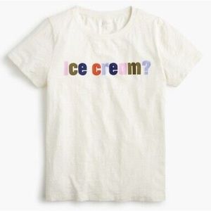J.Crew ice cream t shirt EUC